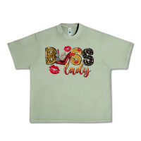 Oil Green boss lady with money Urban Heavy Tee - NancyCooperArtShop