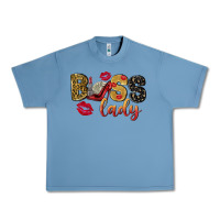 Pebble Blue boss lady with money Urban Heavy Tee - NancyCooperArtShop