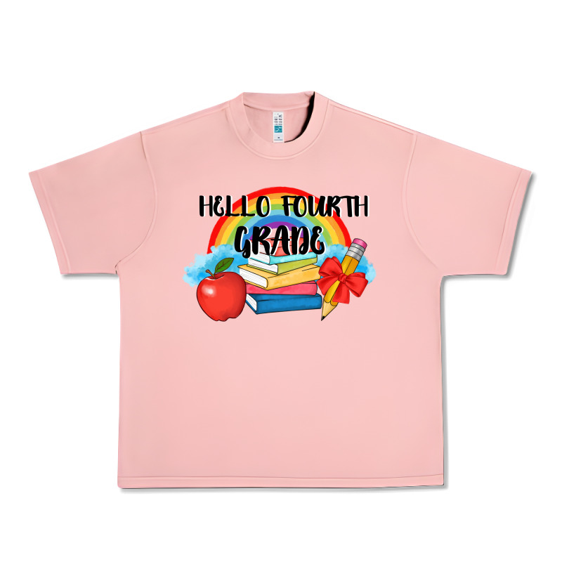 Back To School Hello Fourth Grade 3200x2400 Urban Heavy Tee by AdoDesignShop | Teevron