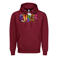 Burgundy Nurse Halloween Zipper Hoodie - NancyCooperArtShop