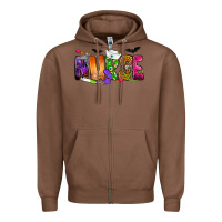 Chestnut Nurse Halloween Zipper Hoodie - NancyCooperArtShop