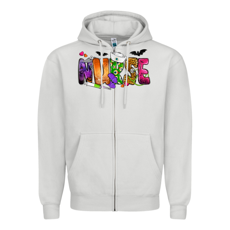 Nurse Halloween Zipper Hoodie by NancyCooperArtShop | Teevron