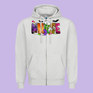 Nurse Halloween Zipper Hoodie Designed By Nancycooperartshop