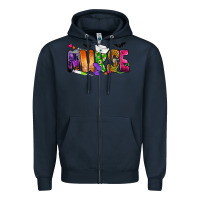 Navy Nurse Halloween Zipper Hoodie - NancyCooperArtShop