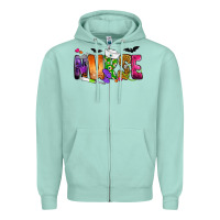 Seafoam Nurse Halloween Zipper Hoodie - NancyCooperArtShop