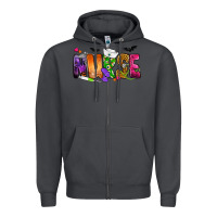 Smoke Nurse Halloween Zipper Hoodie - NancyCooperArtShop
