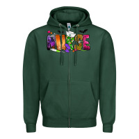 Sports Green Nurse Halloween Zipper Hoodie - NancyCooperArtShop
