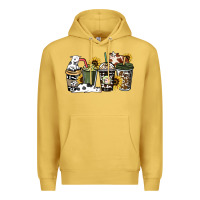 Antique Gold cowhide coffee cup Premium Hoodie - HowdyJamesFarm