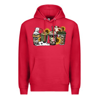 Cardinal cowhide coffee cup Premium Hoodie - HowdyJamesFarm
