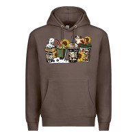 Coffee cowhide coffee cup Premium Hoodie - HowdyJamesFarm