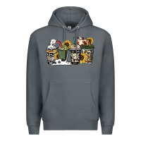 Rock cowhide coffee cup Premium Hoodie - HowdyJamesFarm