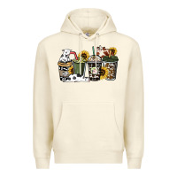 Sandshell cowhide coffee cup Premium Hoodie - HowdyJamesFarm