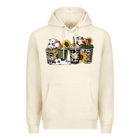 Tofu cowhide coffee cup Premium Hoodie - HowdyJamesFarm