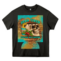 Asphalt dead tired fueled by coffee 12 oz can cooler (regular) Heavy Core Tee - Artiststas