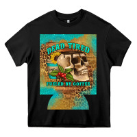 Black dead tired fueled by coffee 12 oz can cooler (regular) Heavy Core Tee - Artiststas