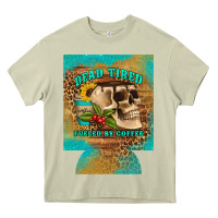 Mossy dead tired fueled by coffee 12 oz can cooler (regular) Heavy Core Tee - Artiststas
