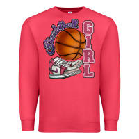Cardinal Basketball girl Premium Sweatshirt - HowdyJamesFarm