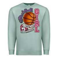 Seafoam Basketball girl Premium Sweatshirt - HowdyJamesFarm