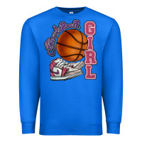 True Royal Basketball girl Premium Sweatshirt - HowdyJamesFarm