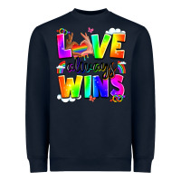Navy love always wins Heavyweight Sweatshirt - LillyAllenDesigns