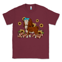 Burgundy football hereford sunflower Classic Tee - JahusDesignShop