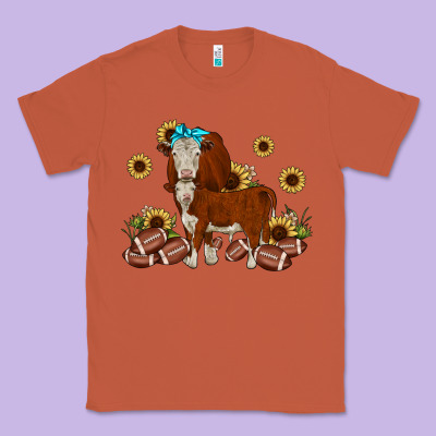 Football Hereford Sunflower Classic Tee Designed By Jahusdesignshop