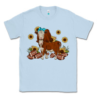 Dusty Blue football hereford sunflower Classic Tee - JahusDesignShop