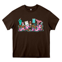 Chocolate Brown doctor Heavy Core Tee - AdoDesignShop