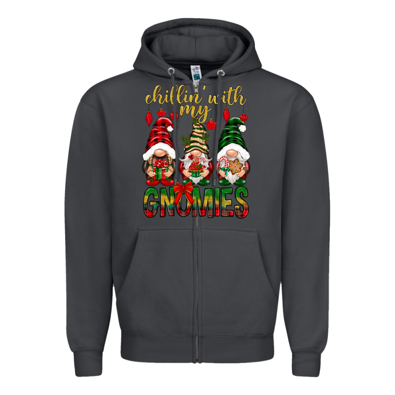 Chillin' With My Gnomes Zipper Hoodie by NancyCooperArtShop | Teevron