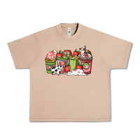 Burro cow and strawberry coffee cups Urban Heavy Tee - NancyCooperArtShop