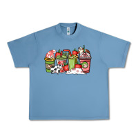 Pebble Blue cow and strawberry coffee cups Urban Heavy Tee - NancyCooperArtShop