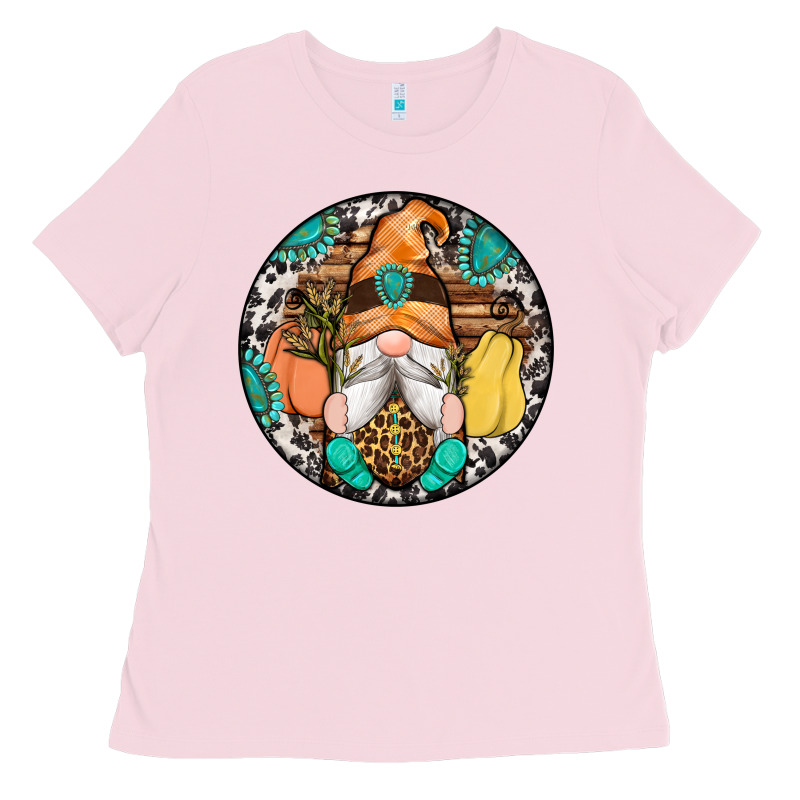 Fall Gnomes Round Earrings 1 Ladies Tee by Artiststas | Teevron