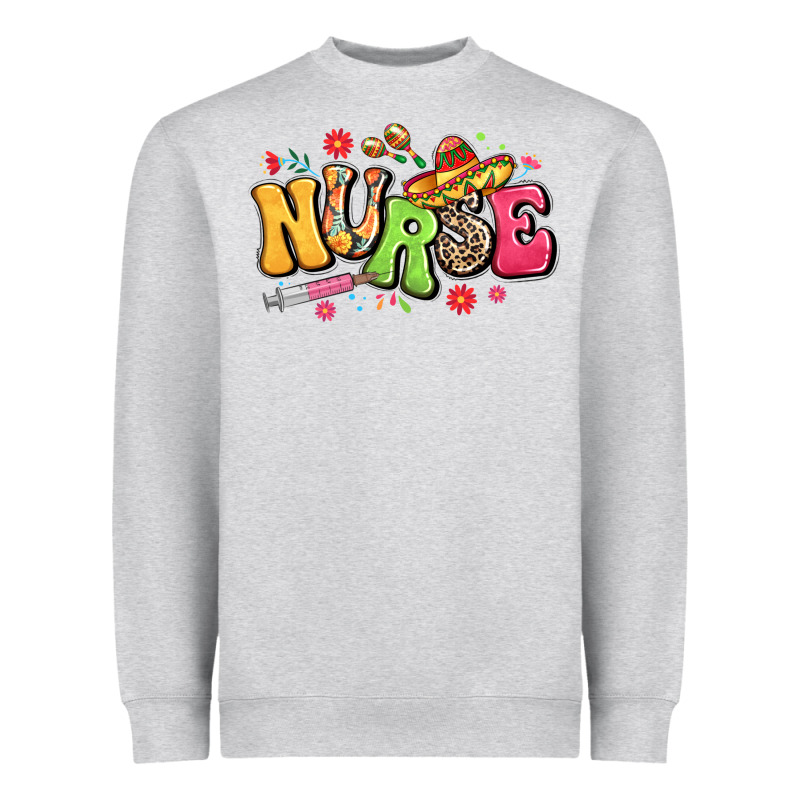 Mexican Spanish Nurse Heavyweight Sweatshirt by LillyAllenDesigns | Teevron