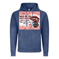 Vintage Denim roses are red violets are blue i have 5  fingers t Vintage Hoodie - MaliasSmallBusiness