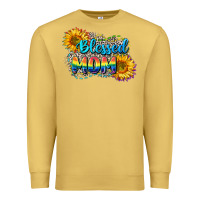 Antique Gold Blessed mom Premium Sweatshirt - CowGirlArtShop