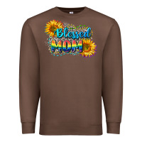 Chestnut Blessed mom Premium Sweatshirt - CowGirlArtShop