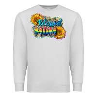 Dove Grey Blessed mom Premium Sweatshirt - CowGirlArtShop