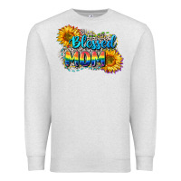 Oatmeal Heather Blessed mom Premium Sweatshirt - CowGirlArtShop