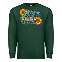 Sports Green Blessed mom Premium Sweatshirt - CowGirlArtShop