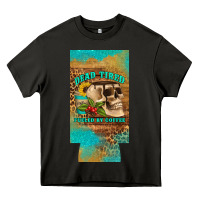 Asphalt dead tired fueled by coffee 12 oz can cooler  (slim) Heavy Core Tee - Artiststas
