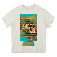 Cream dead tired fueled by coffee 12 oz can cooler  (slim) Heavy Core Tee - Artiststas