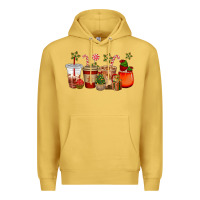 Antique Gold christmas cup cakes coffee cups Premium Hoodie - CowGirlArtShop