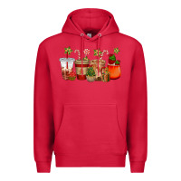 Cardinal christmas cup cakes coffee cups Premium Hoodie - CowGirlArtShop