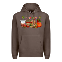 Coffee christmas cup cakes coffee cups Premium Hoodie - CowGirlArtShop