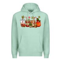 Seafoam christmas cup cakes coffee cups Premium Hoodie - CowGirlArtShop