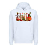 White christmas cup cakes coffee cups Premium Hoodie - CowGirlArtShop