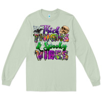 Matcha thick thighs and spooky vibes Long Sleeve Tee - BundleAndBundleShop