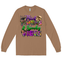 Toasted Coconut thick thighs and spooky vibes Long Sleeve Tee - BundleAndBundleShop