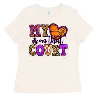 Bone my heart is on that court basketball Ladies Tee - Jasminsmagicworld