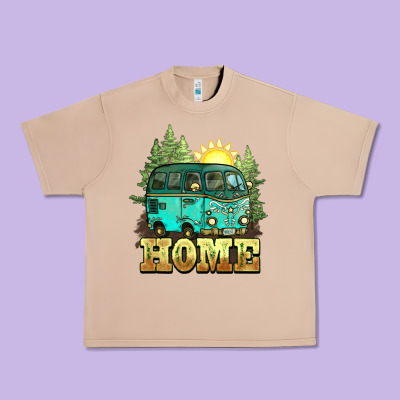Camping Caravan Home Urban Heavy Tee Designed By Nancycooperartshop